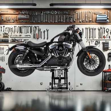 Підйомник для мотоцикла гідравлічний ConStands Mid Lift XL чорний
