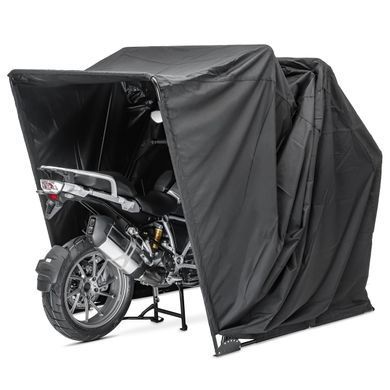 Гараж-палатка для мотоцикла XXL комплект с цепным замком KS1 Motoguard универсальный складной