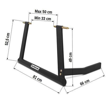 Центральний підйомник для мотоцикла ConStands Center Pro, матовий чорний