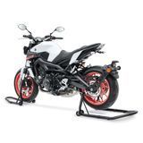 Комплект підставок для мотоцикла (задня та передня), сумісний з Yamaha MT-07/Tracer 700, чорний.