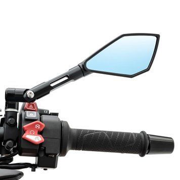 Зеркало для мотоцикла Zaddox черное DK76