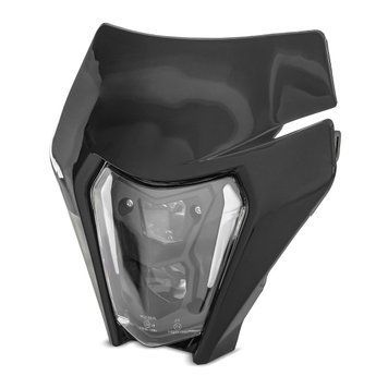Светодиодная фара с обтекателем, совместимая с KTM 350 EXC-F 14-22 Xdure SW1, черная
