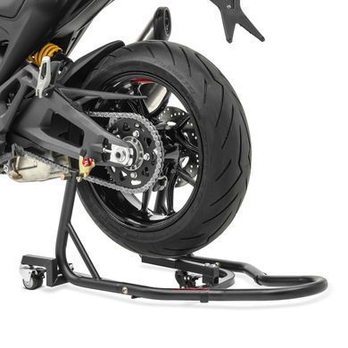Подставка для заднего колеса Paddock Stand Dolly + гоночные адаптеры для призматического гнезда Motea Assen