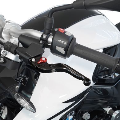 Рычаг тормоза и рычаг сцепления Vario 2 Honda CB 650 R 19-22 с ABE складной и регулируемый по длине черный/красный.