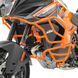 Комплект захисних дуг + фари для KTM 1290 Super Adventure R/S 21-24 Motoguard помаранчевий X21