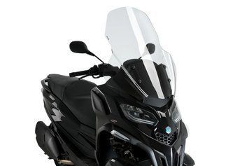 Ветровое стекло V-Tech Line Touring Puig для PIAGGIO MP3 530 EXCLUSIVE 2022-2026 прозрачный 21374W