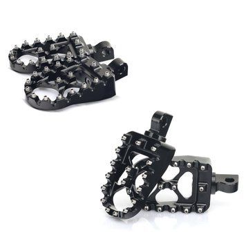 2x подножки для водителя и пассажира Craftride FP20 для Harley Davidson в черном эконом-наборе