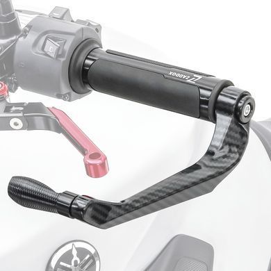 Ручки на руль мотоцикла LG1 комплект с защитой рычагов X6 Zaddox черный S-T1