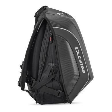 Жорсткий мотоциклетний рюкзак Bagtecs Carbon 30Ltr чорний