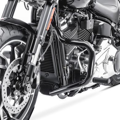 Защитная дуга Craftride Mustache Harley Davidson Softail 18-25 в черном цвете, Черный